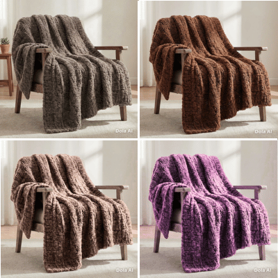 Luxury Soft Mixed Teddy Feel Throws 200x240cm