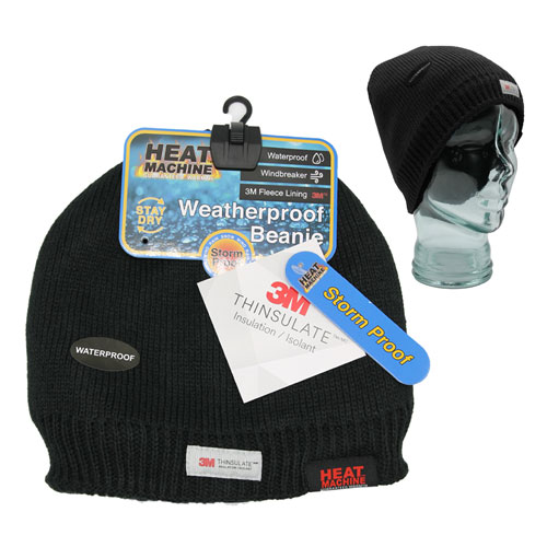 Heat Machine Thinsulate Waterproof Beanie Hat