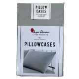 Super Dreamer Pillowcase 2 Pack Grey