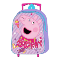Peppa Pig Official Foldable Standard Trolley Backpack
