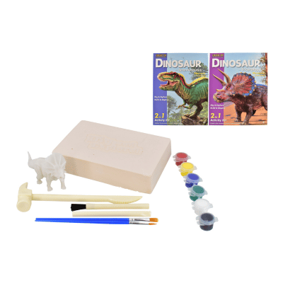 Triceratops / T-Rex 2 In 1 Activity Kits