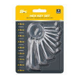Hex Key Set Zinc Plated