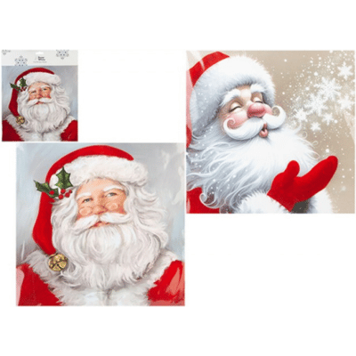 Snow White Traditional Christmas Flock Window Stickers