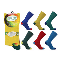 Mens Flexi-Top Socks Bright Design