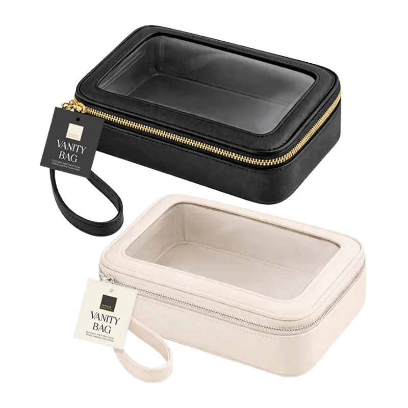 PU Window Vanity Bag