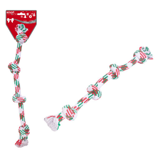 Christmas Rope Tug Dog Toy Doy Toys Pet Products A&K Hosiery UK