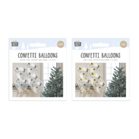 Christmas Star Confetti Balloons 5 Pack