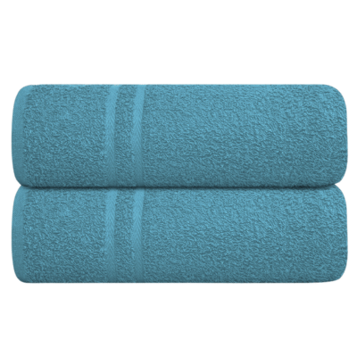Luxury Soft Cotton Chevron Hand Towel Stale Blue