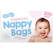 Baby Fragranced Nappy Bags 200 Pack
