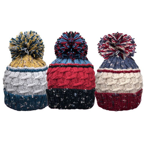 Unisex Bobble Hat With Cosy Lining