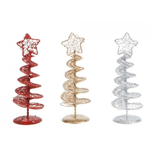 Wholesale Christmas Wholesale Decoration Spiral Mesh Design Metal