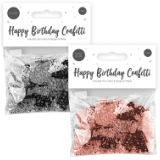Happy Birthday Bright Metallic Confetti