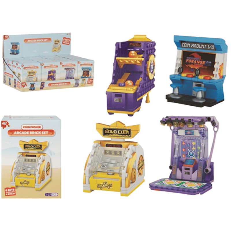 Wizz Toys Arcade Fun Building Brick Set - 4 Assorted