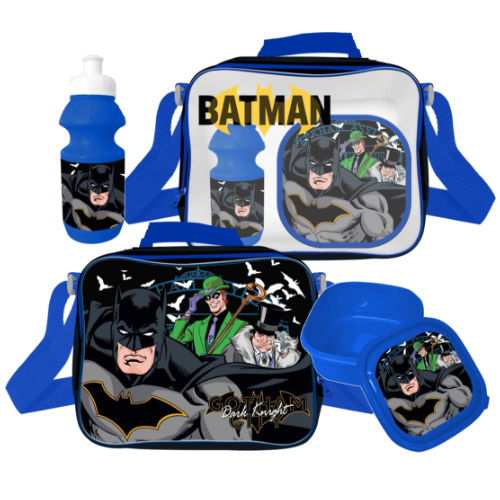 Official Batman DC Lunch Bag Set 3 Piece