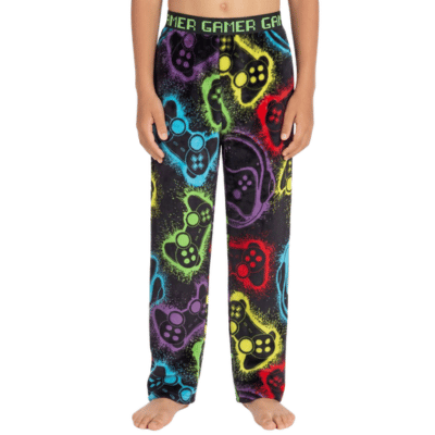 Kids Gaming Fleece Lounge Pants 9-13 Years