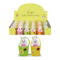 Easter Bunnies In Bucket Decoration