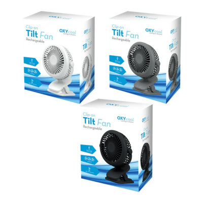 Clip-On Tilt Rechargeable Fan