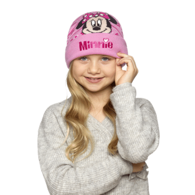 Girls Official Minnie Mouse Jacquard Hats