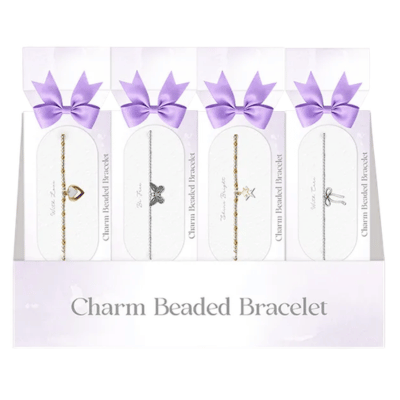 Charm Beaded Bracelet In Gift Cracker