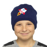 Boys Hat With Embroidered Rocket Motif