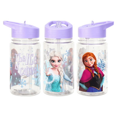 Official Frozen 450ml Bottle With Pop Up Straw