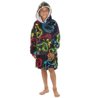 Kids Plush Gaming Design Oversized Huggable Hoodie