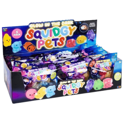 Glow In The Dark Squidgy Pets 5 Pack