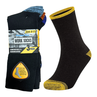 Premium Wear Work Socks 3 Pack 6-11