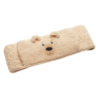 Bear Embroidered Plush Waist Wrap Hot Water Bottle 1 Litre