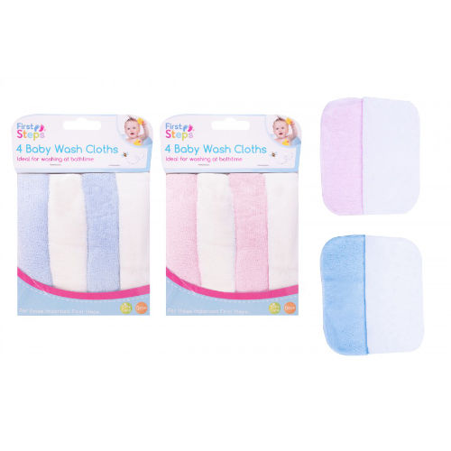 Baby Soft Wash Cloth Bath Plain/Spots
