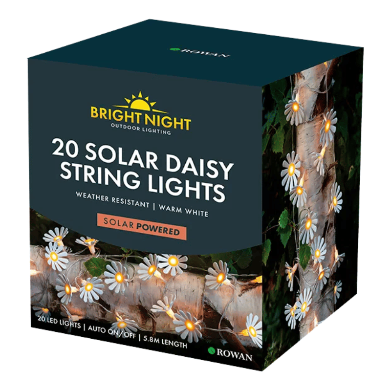 Solar LED Daisy String Lights 20 Pack