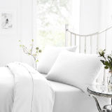 Percale Deep Fitted Bed Sheet White