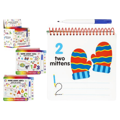 Learn To Write Dry Wipe Books - ABC/123