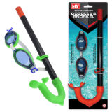 Goggle And Snorkel Set On Display Card