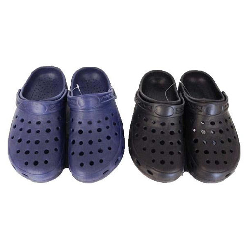 Clog Style Sandals 6-8 Black/Navy