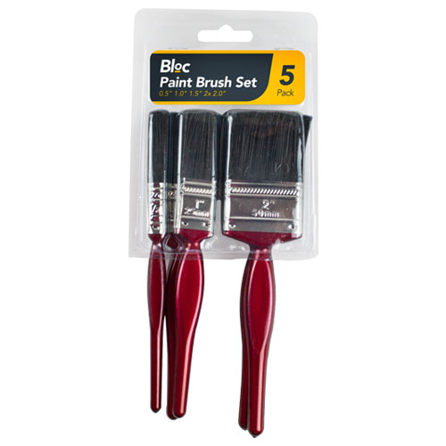 Bloc Paint Brush Set 5 Pack