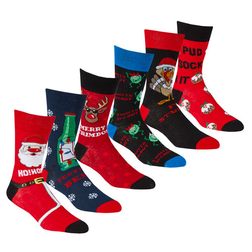 Mens 1 Pair Xmas Design Socks | Wholesale Socks | Wholesale Mens ...