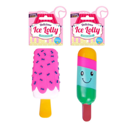 Squeaky Ice Lolly Dog Toy