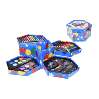 52 Piece Art Set In Hexagonal Box