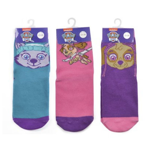 Official Paw Patrol Assorted Socks 3 Pack | Wholesale Socks | Wholesale Boys Socks | A&K Hosiery 