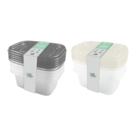 Rectangular Food Containers 700ml 6 Pack