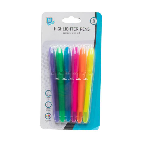 Highlighter Pens 6 Pack Wholesale Stationary Wholesale Poundlines