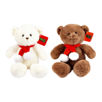 25cm Christmas Bear With Scarf