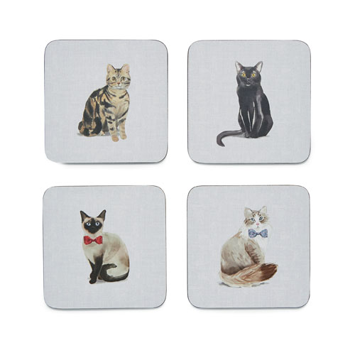 Curious Cats Coasters
