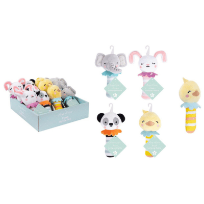Hugs & Kisses Plush Rattle Toy