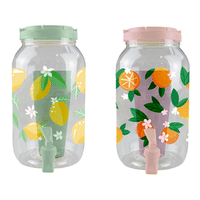 Summer Party Fruit Drinks Dispenser with Tumblers 3.6L