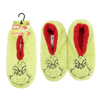 Official The Grinch Ladies Cosy Slipper Socks