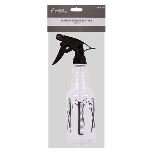 Hairdressing Spray Bottle With Silhouette Prints