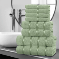 8 Piece Boston Towel Bale Set Sage Green