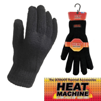 Mens Heat Machine Thermal Gloves